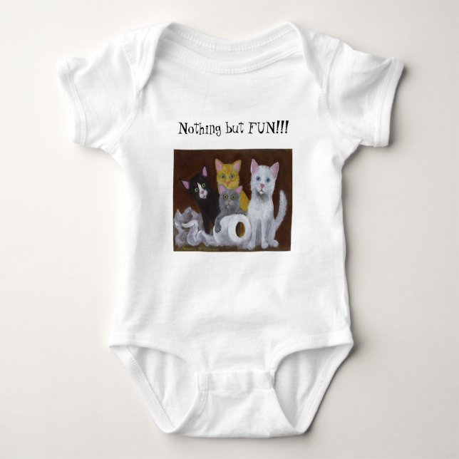 Body Para Bebé Fun Kittens Baby Bodysuit (Anverso)