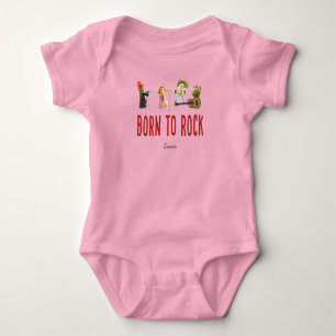 Body Para Bebé Fun traje de bebé rosa único para vegetarianos