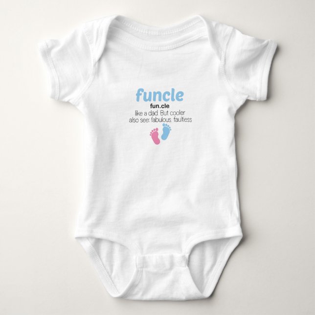 Body Para Bebé Funcle fun.cle como un papá, pero más fresco tambi (Anverso)