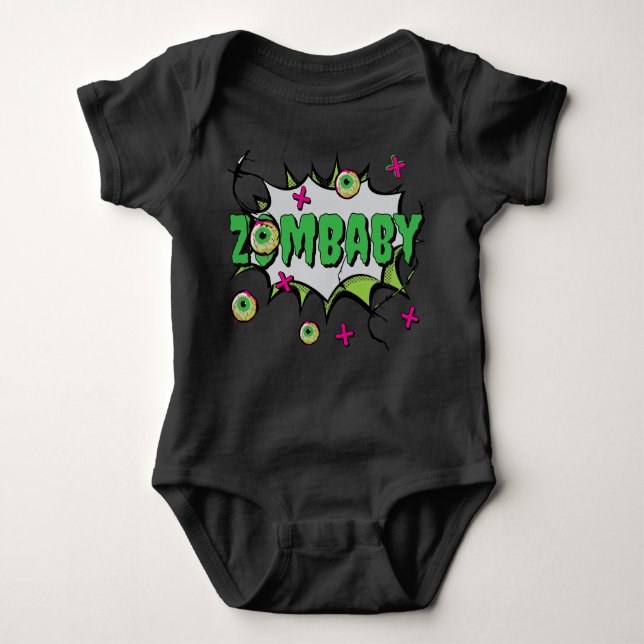 Body Para Bebé Funky Pop Art 'ZomBaby' (Anverso)