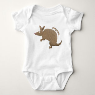 Body Para Bebé Funny armadillo feliz personalizado ilustracion