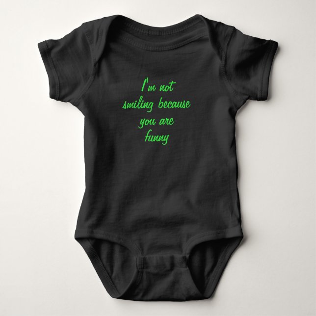 Body Para Bebé Funny Baby Bodysuit (Anverso)
