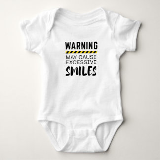 Body Para Bebé Funny Baby Bodysuit: Aviso de sonrisas excesivas