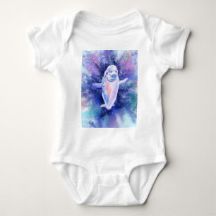 Body Para Bebé Funny Baby Bodysuit Beluga Whats Natación - Sonris