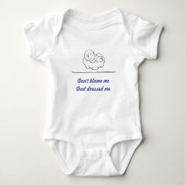 Body Para Bebé Funny Baby Bodysuit - Blue Print Daddy Edition