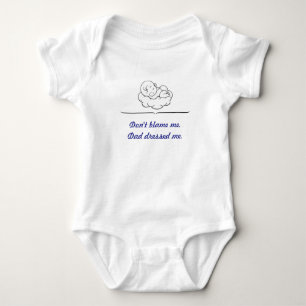 Body Para Bebé Funny Baby Bodysuit - Blue Print Daddy Edition