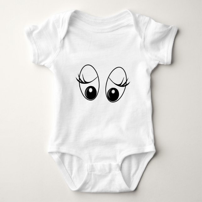 Body Para Bebé Funny Baby Bodysuit con ojos curiosos (Anverso)
