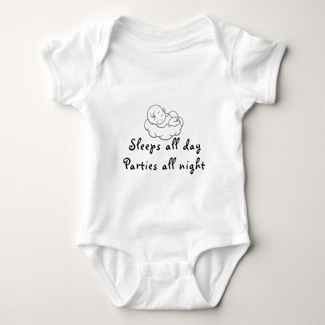 Body Para Bebé Funny Baby T-Shirt  (Anverso)