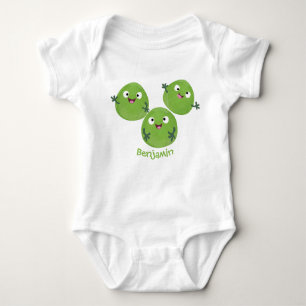 Body Para Bebé Funny Brussels brota personalizado de verduras