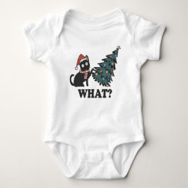 Body Para Bebé Funny Cat Navidades White Baby Bodysuit