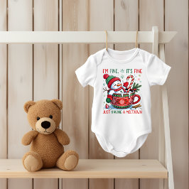 Body Para Bebé Funny Christmas Snowman Baby Bodysuit