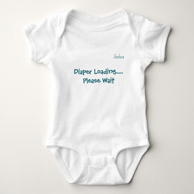 Body Para Bebé Funny Cute Personalized Custom Name Baby Bodysuit  (Anverso)