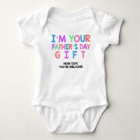 Funny Fathers Day Baby Girl Outfit