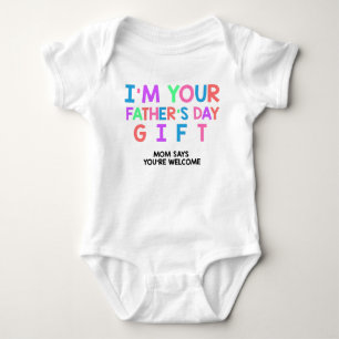 Body Para Bebé Funny Fathers Day Baby Girl Outfit