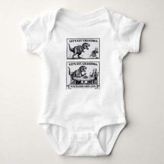 Body Para Bebé Funny Grammar Baby Singlet – “Let’s Eat, Grandma"