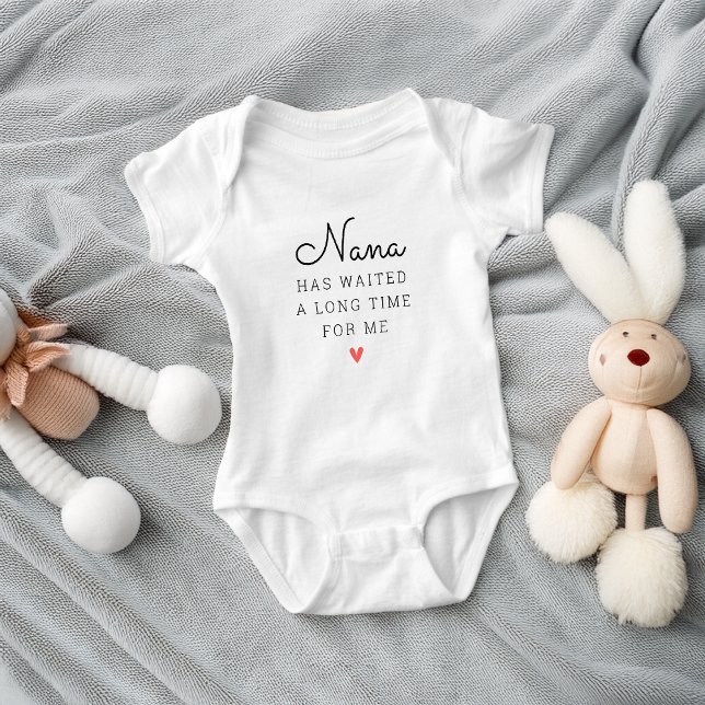 Body Para Bebé Funny Grandma Has Waited a Long Time (Funny Grandma Has Waited a Long Time Baby Bodysuit)