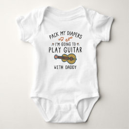 Body Para Bebé Funny Guitar Dad | Guay Guitar Player