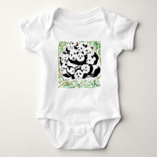 Body Para Bebé Funny Panda Baby Bodysuit