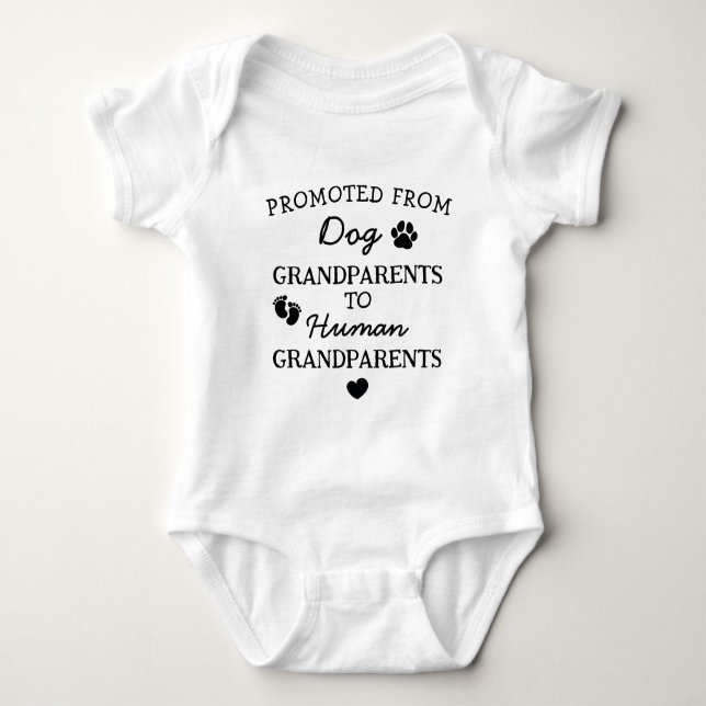 Body Para Bebé Funny Pregnancy Announcement for Grandparents (Anverso)