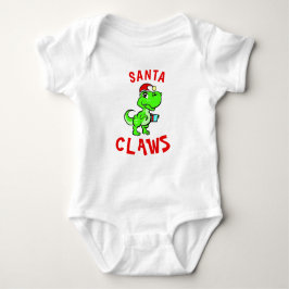 Body Para Bebé Funny Santa Claw Dinosaur Baby Navidades