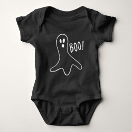 Body Para Bebé Funny Scary Ghost Halloween Party Black White