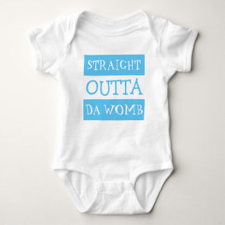 Body Para Bebé Funny Straight Outta Da Womb Baby Bodysuit