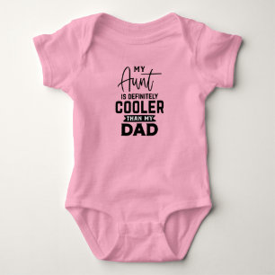 Body Para Bebé Funny tía genial papá chicas Baby Bodysuit