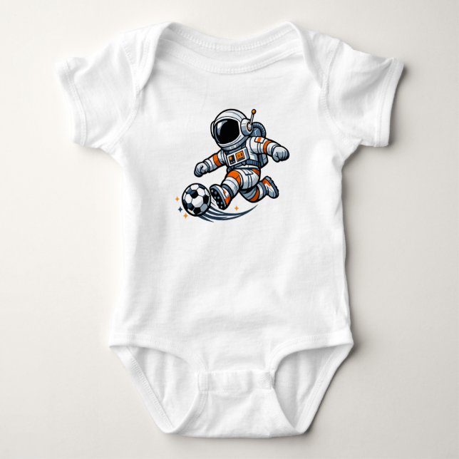 Body Para Bebé Fútbol Astronauta (Anverso)