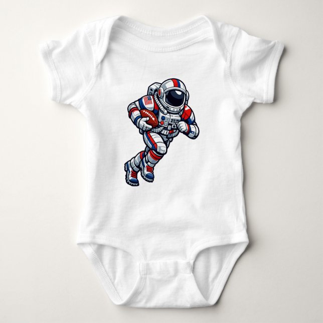 Body Para Bebé Fútbol Astronauta (Anverso)