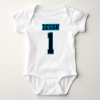 Fútbol AZUL NEGRO BLANCO lateral Babywear del tutú
