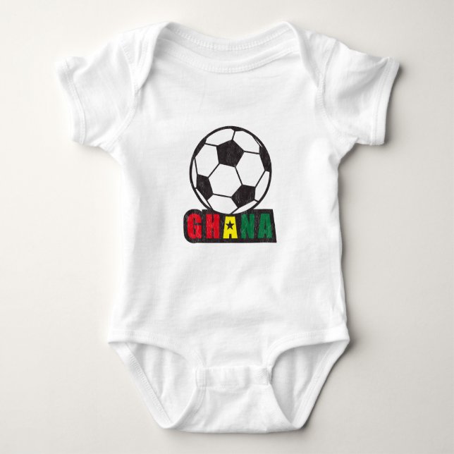 Body Para Bebé Fútbol de Ghana (Anverso)