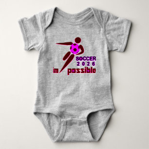 Body Para Bebé Fútbol Dinámico 2026 Diseño de Silueta