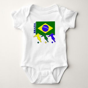Body Para Bebé Fútbol el Brasil
