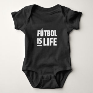 Body Para Bebé fútbol es vida, fútbol, fútbol americano