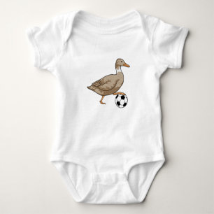 Body Para Bebé Futbolista del Duck Soccer