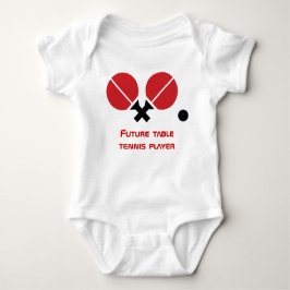 Body Para Bebé Futuras raquetas de ping-pong, pelota
