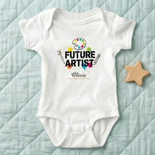 Body Para Bebé Future Artist  Personalized Baby Bodysuit