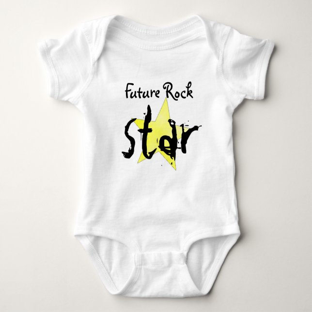 Body Para Bebé Future Rock Star (Anverso)