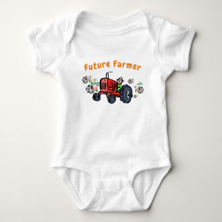 Body Para Bebé Futuro agricultor en traje corporal de tractores