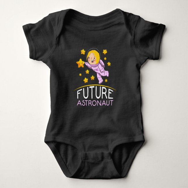 Body Para Bebé Futuro Astronauta Con Planetas Gracioso Regalo Par (Anverso)