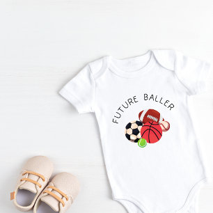 Body Para Bebé Futuro Baller Deportivo Baby Bodysuit