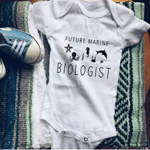 Body Para Bebé Futuro Biólogo Marino   Bióloga Marina Adorable