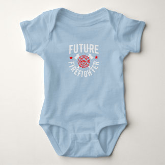 Body Para Bebé Futuro bombero lindo bebé chica bombero