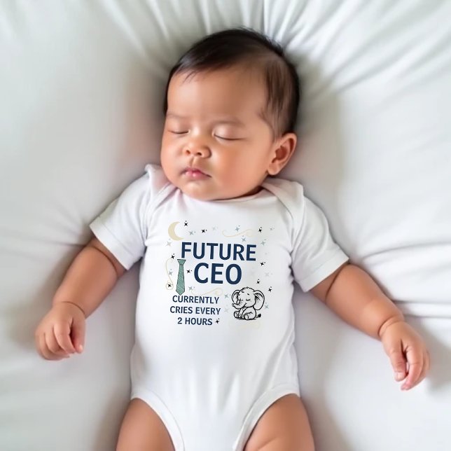 Body Para Bebé "Futuro CEO" Cute & Funny Baby Bodysuit (Subido por el creador)