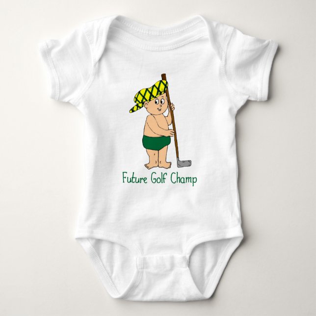 Body Para Bebé Futuro Champ Golf Baby Tees (Anverso)