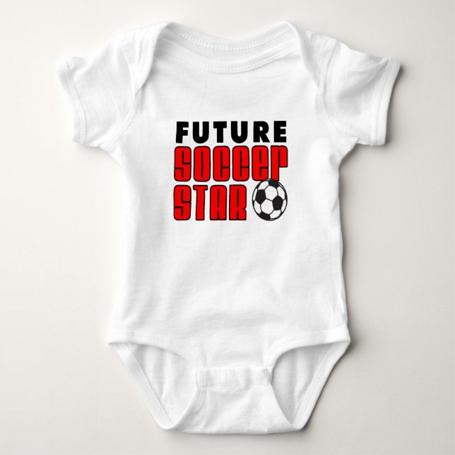 Body Para Bebé Futuro Estrella de Fútbol (Anverso)