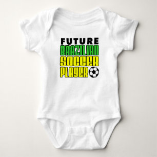 Body Para Bebé Futuro futbolista brasileño