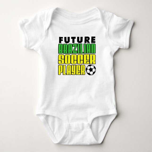 Body Para Bebé Futuro futbolista brasileño (Anverso)