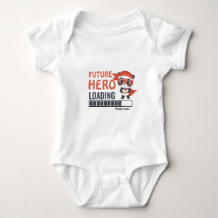 Body Para Bebé Futuro Hero Cargando Cute Panda Ducha Regalos Chic