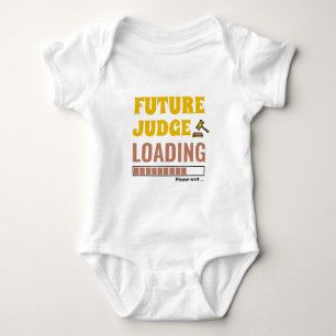 Body Para Bebé Futuro Juez Cargando Unisex Trendy Personalizada